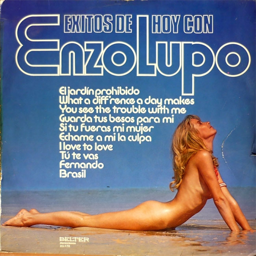 Seductive bikinis from the covers of records of the 60-80s