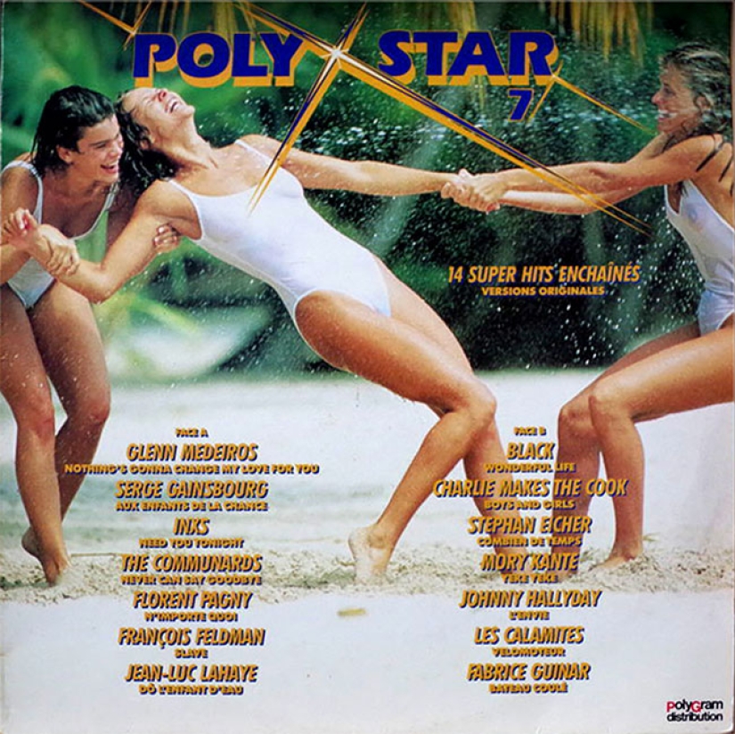 Seductive bikinis from the covers of records of the 60-80s