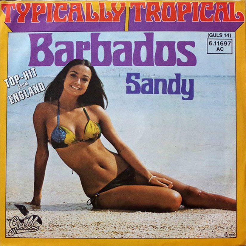 Seductive bikinis from the covers of records of the 60-80s