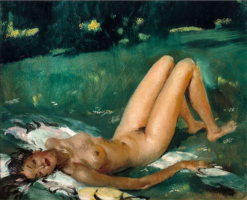Seductive Parisian women in the paintings of French artist Jean-Gabriel Domergue