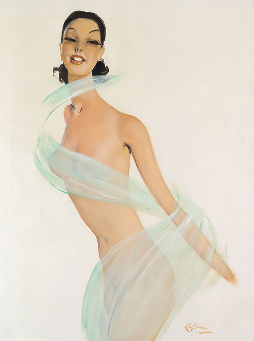Seductive Parisian women in the paintings of French artist Jean-Gabriel Domergue