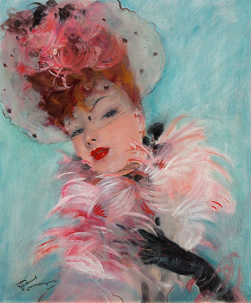 Seductive Parisian women in the paintings of French artist Jean-Gabriel Domergue