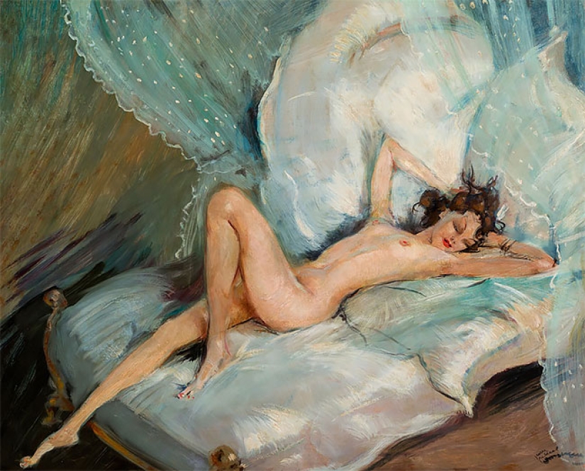 Seductoras mujeres parisinas en las pinturas del artista francés Jean-Gabriel Domergue Seductoras mujeres parisinas en las pinturas del artista francés Jean-Gabriel Domergue