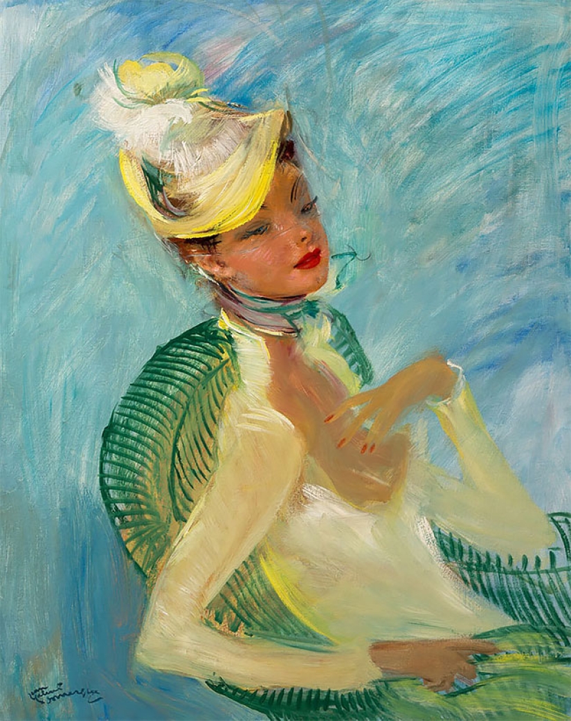 Seductoras mujeres parisinas en las pinturas del artista francés Jean-Gabriel Domergue Seductoras mujeres parisinas en las pinturas del artista francés Jean-Gabriel Domergue