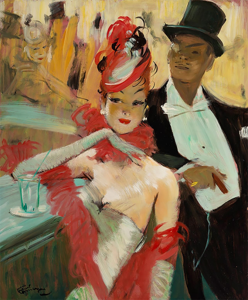 Seductoras mujeres parisinas en las pinturas del artista francés Jean-Gabriel Domergue Seductoras mujeres parisinas en las pinturas del artista francés Jean-Gabriel Domergue