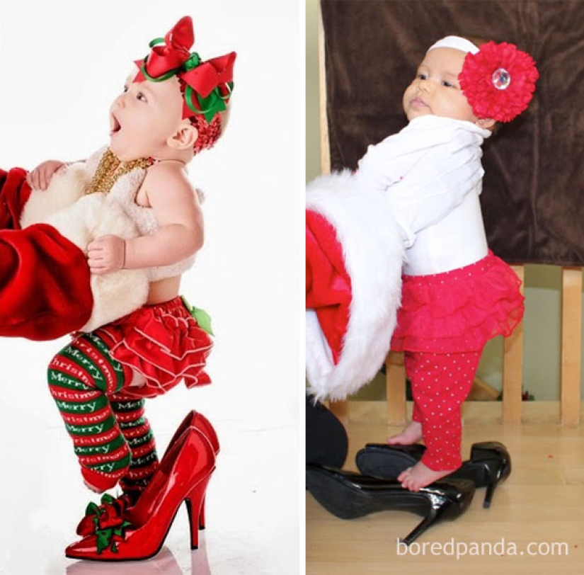 Sesión de fotos de Año Nuevo con un niño: expectativas y realidad