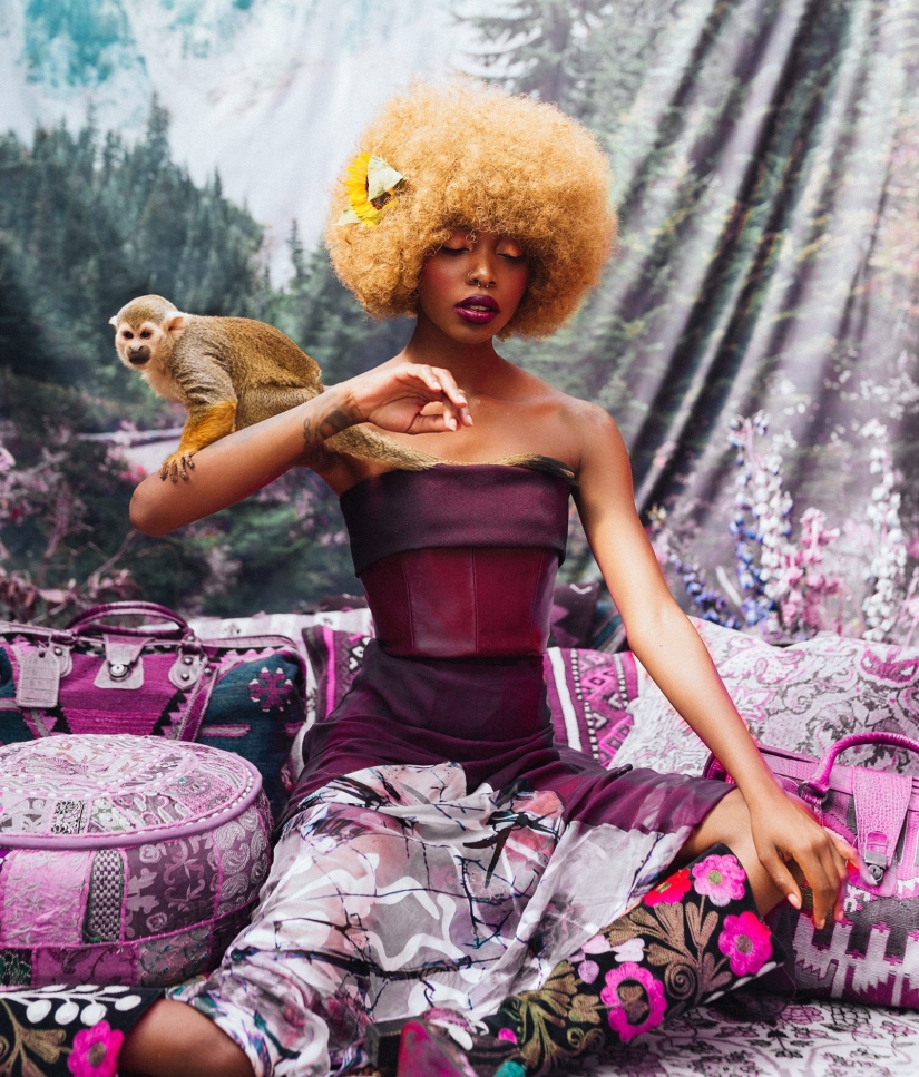 Sesión de fotos increíblemente hermosa con animales rescatados en el mercado negro Sesión de fotos increíblemente hermosa con animales rescatados en el mercado negro