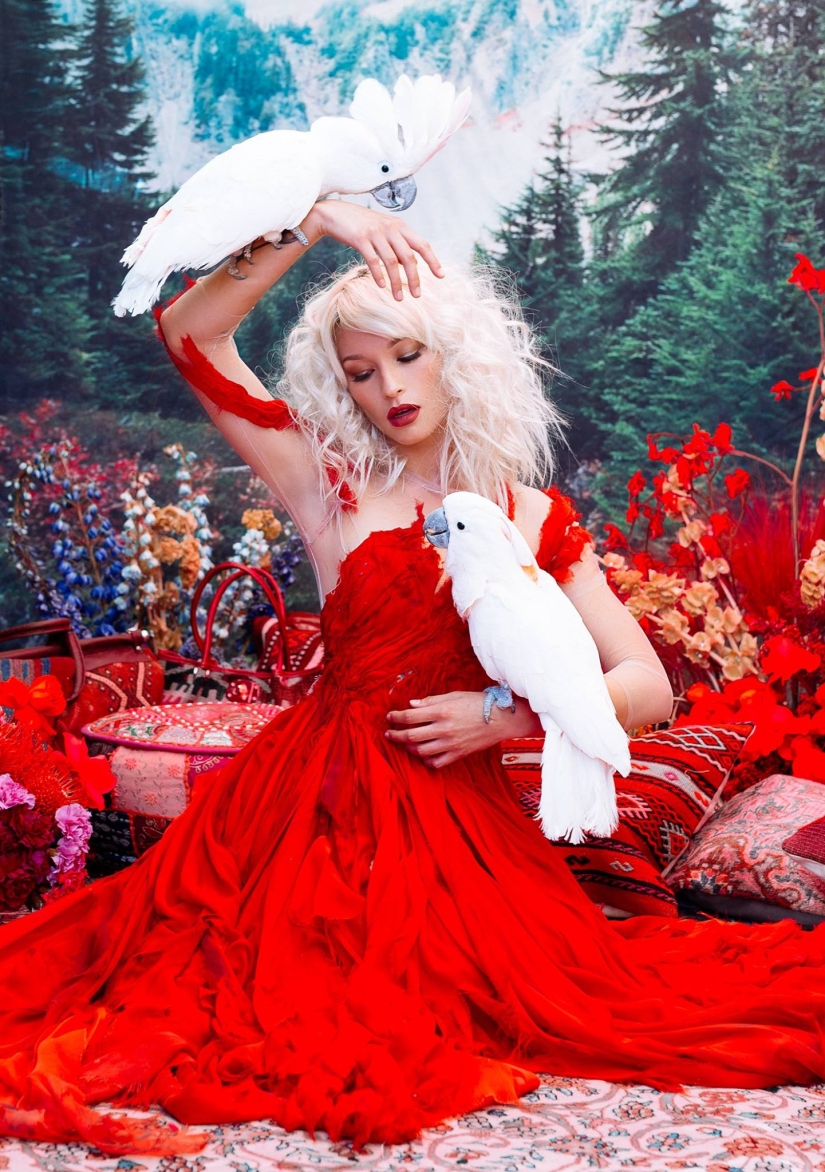 Sesión de fotos increíblemente hermosa con animales rescatados en el mercado negro Sesión de fotos increíblemente hermosa con animales rescatados en el mercado negro