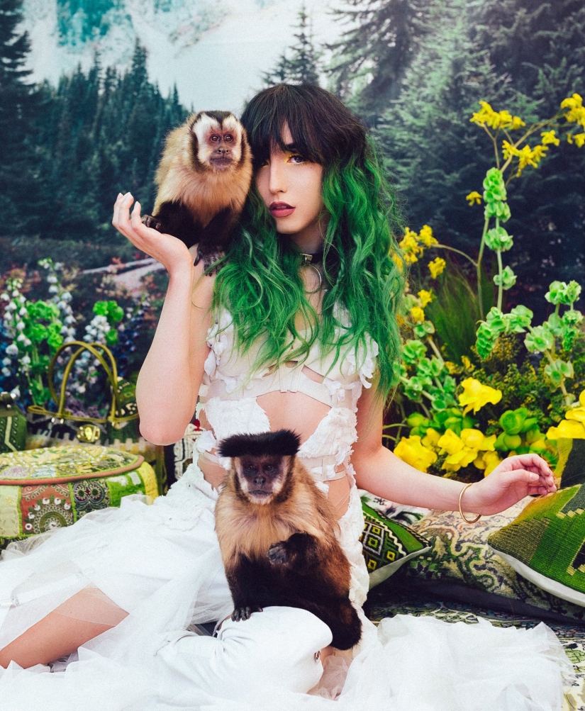 Sesión de fotos increíblemente hermosa con animales rescatados en el mercado negro Sesión de fotos increíblemente hermosa con animales rescatados en el mercado negro