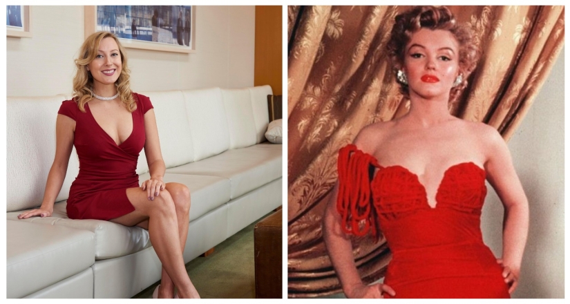 Sex symbol of strict regime: a British woman lived a day like Marilyn Monroe