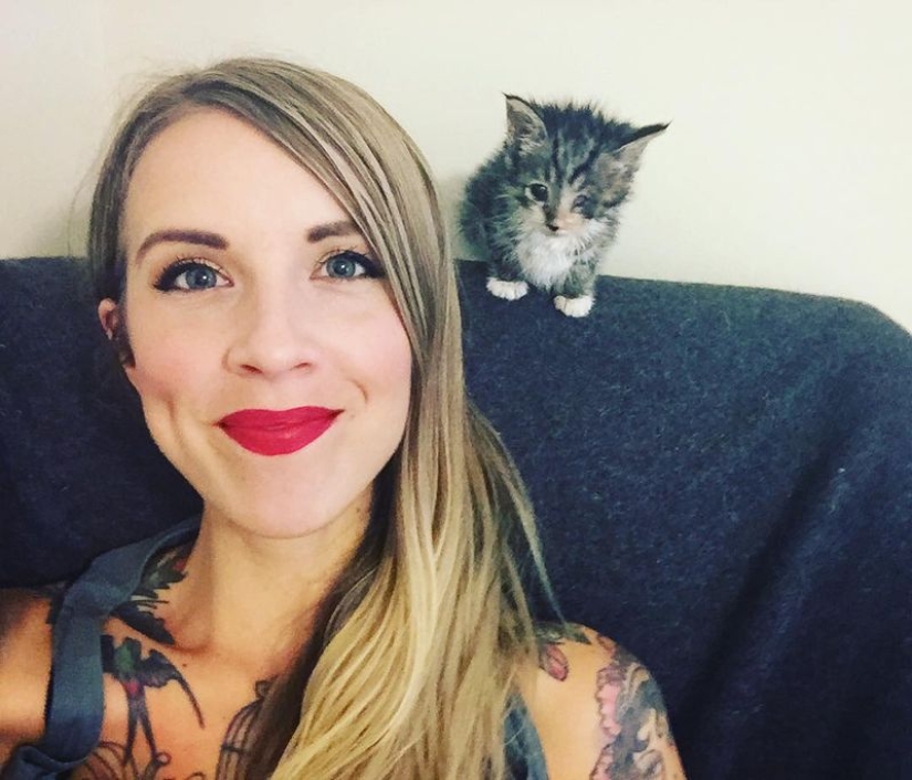 She saves kittens. The cutest job in the world