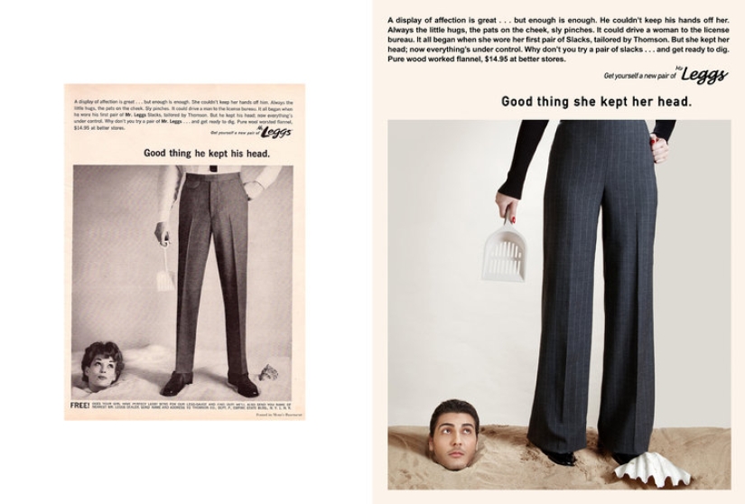 "Show him it's a woman's world": Lebanese photographer replaced women in old sexist ad with men