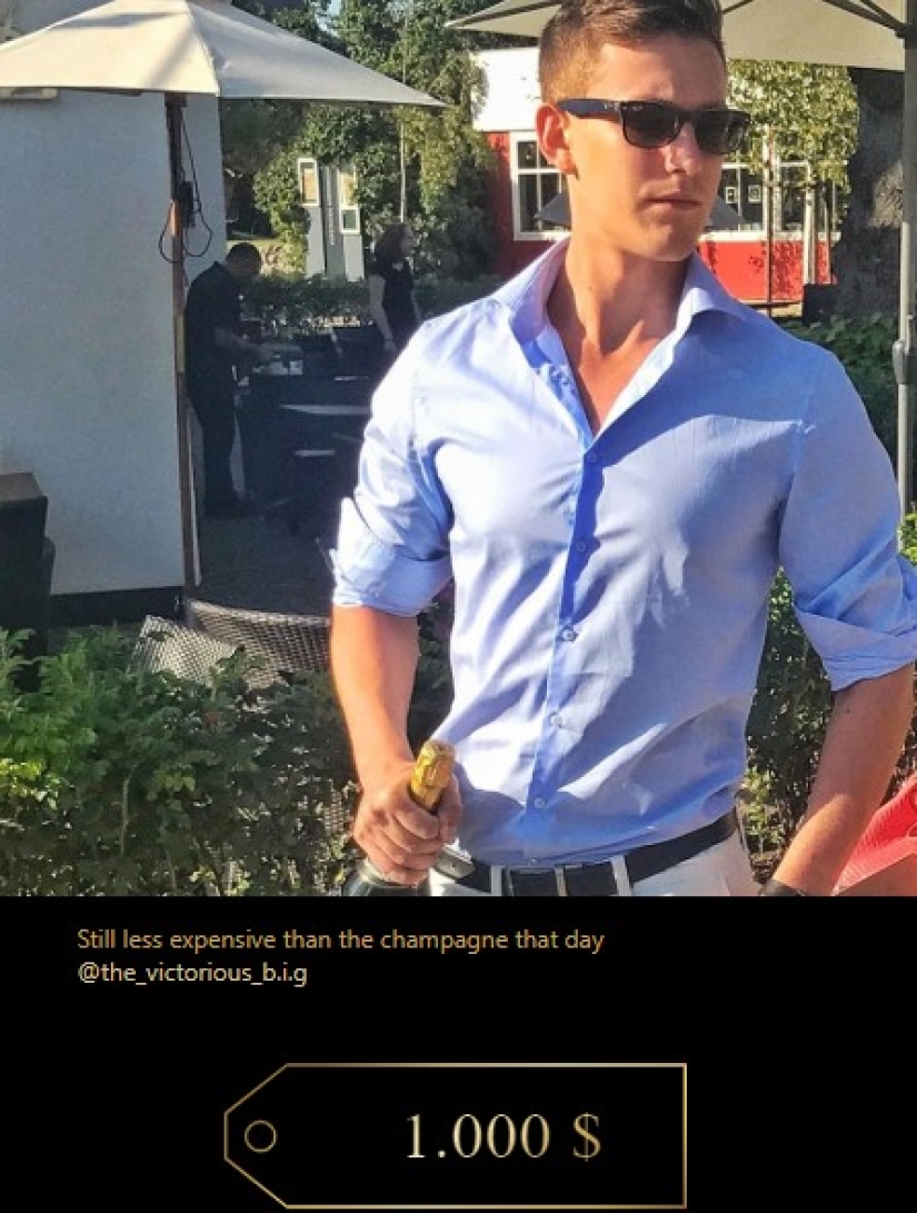 Show-offs are more expensive than money: rich kids pay thousands of dollars to have a price tag put on them Show-offs are more expensive than money: rich kids pay thousands of dollars to have a price tag put on them