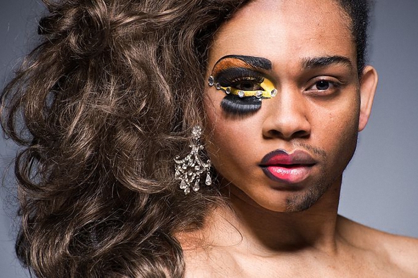 Show your face: Travesty divas with and without makeup in Leland Bobb's project