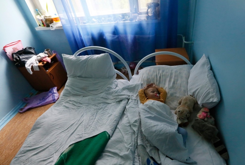 Sleeping people