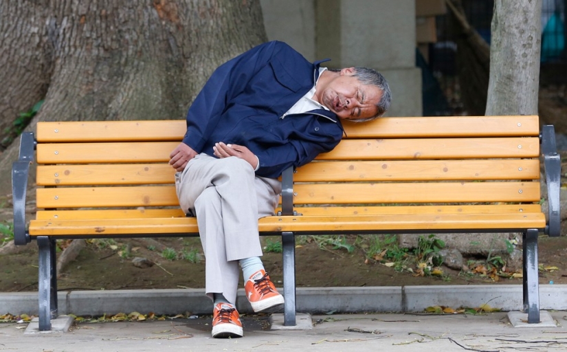 Sleeping people