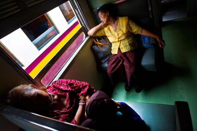 Sleeping people