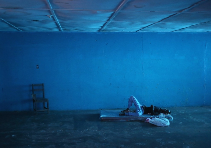 Sleeping people
