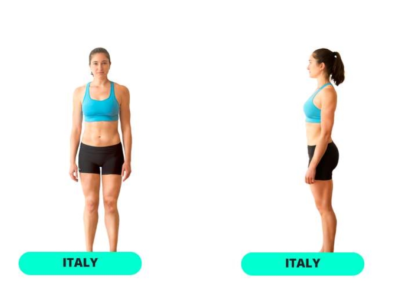 Slim waist and flat stomach: what the perfect female figure looks like in 15 different countries