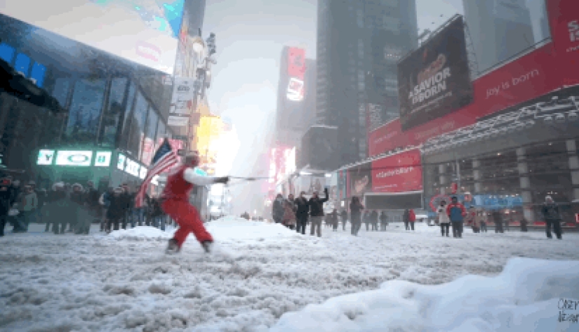 Snowstorm "Jonas" covered America