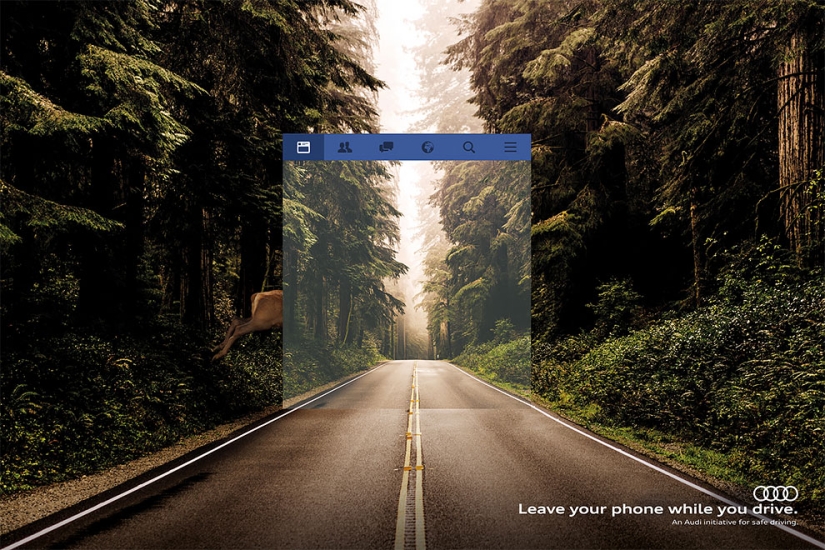 Social networks are killing: Audi has clearly shown how dangerous it is to sit on the phone at the wheel