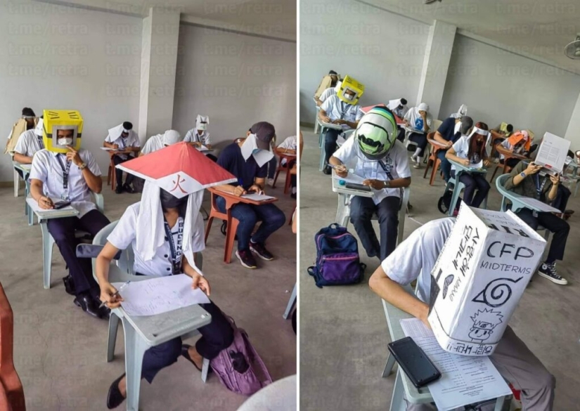 "Sombreros contra las trampas" Los estudiantes filipinos han conquistado Internet