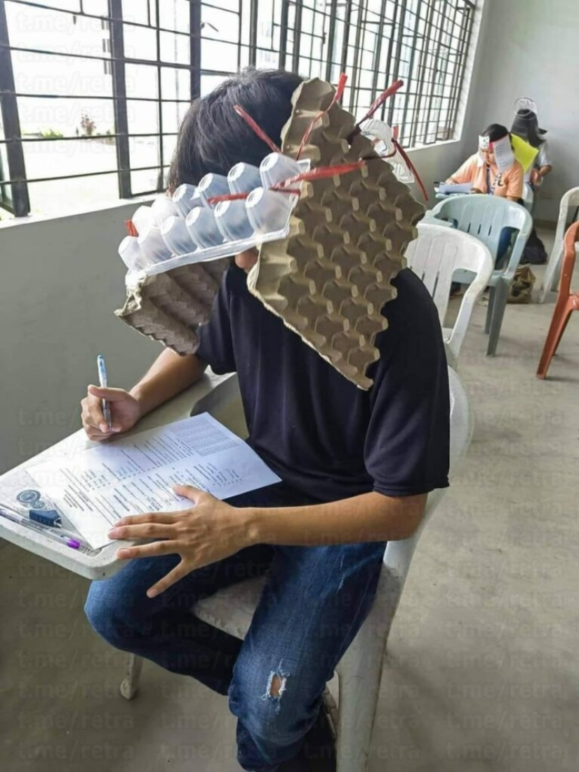 "Sombreros contra las trampas" Los estudiantes filipinos han conquistado Internet