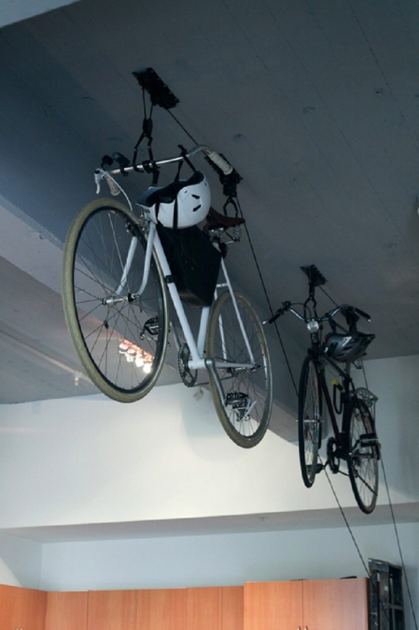 Sport and life: where to store a bicycle in a small apartment Sport and life: where to store a bicycle in a small apartment