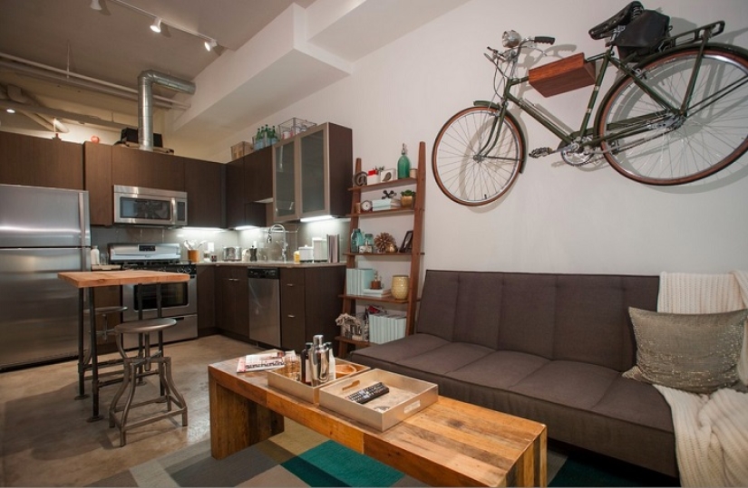 Sport and life: where to store a bicycle in a small apartment Sport and life: where to store a bicycle in a small apartment