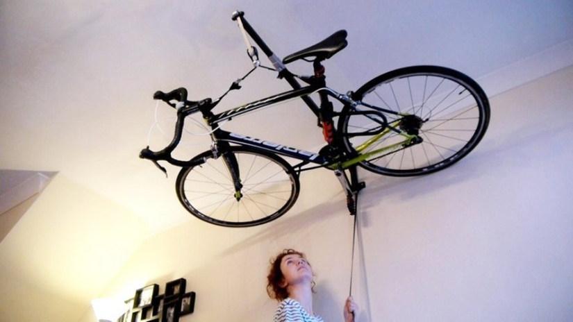 Sport and life: where to store a bicycle in a small apartment Sport and life: where to store a bicycle in a small apartment