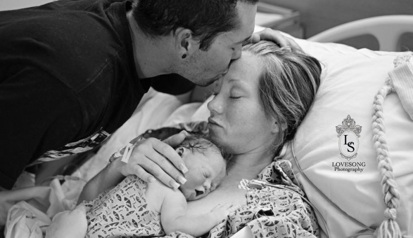 Stillborn daughter photo shoot