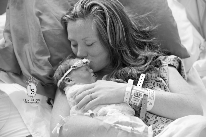 Stillborn daughter photo shoot