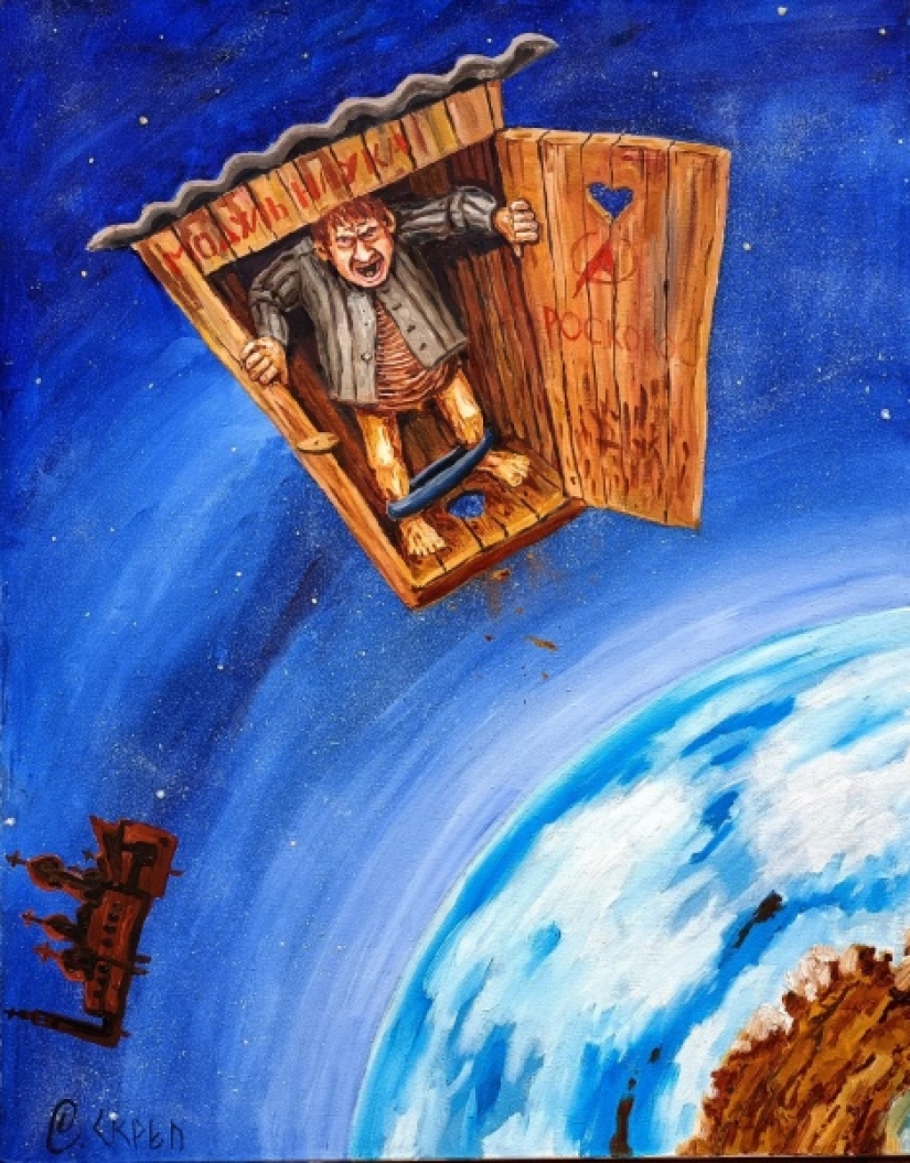 Sátira aguda en las pinturas caricaturescas de Semión Skrepetsky