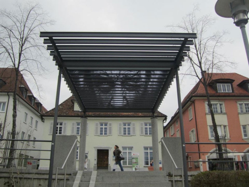 Street art on the railing Street art on the railing