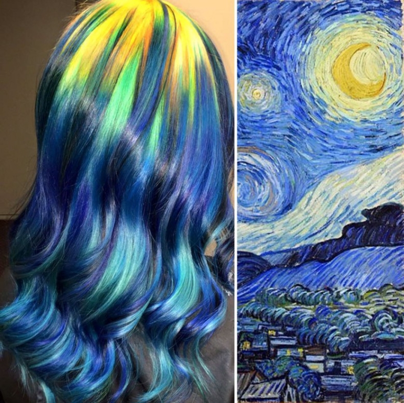 Stylist turns hairstyles into classic pieces of art