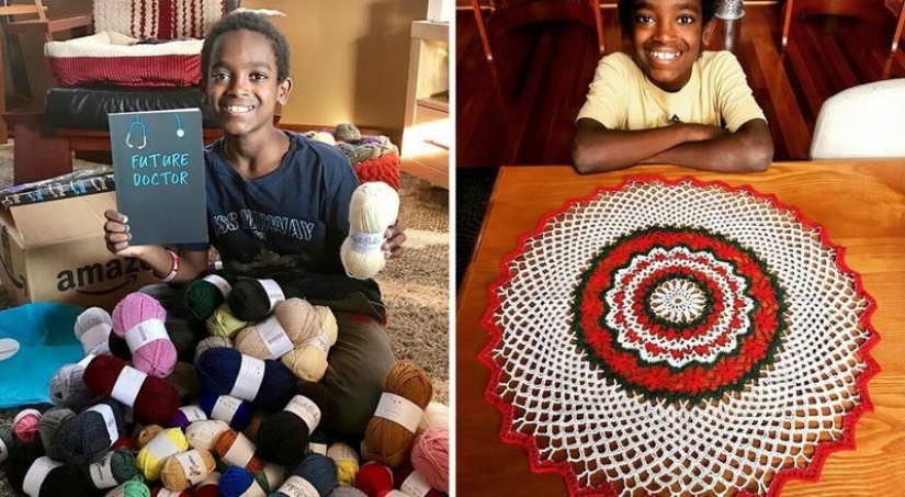 Success story: thousands of people watch an orphan from Ethiopia knitting