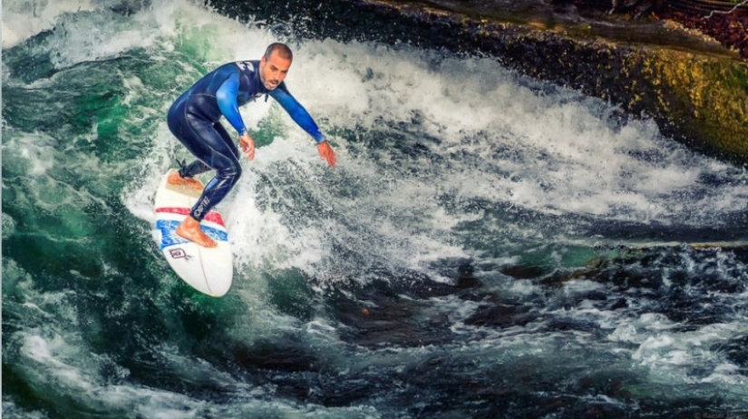 Surf en la jungla de cemento de Múnich