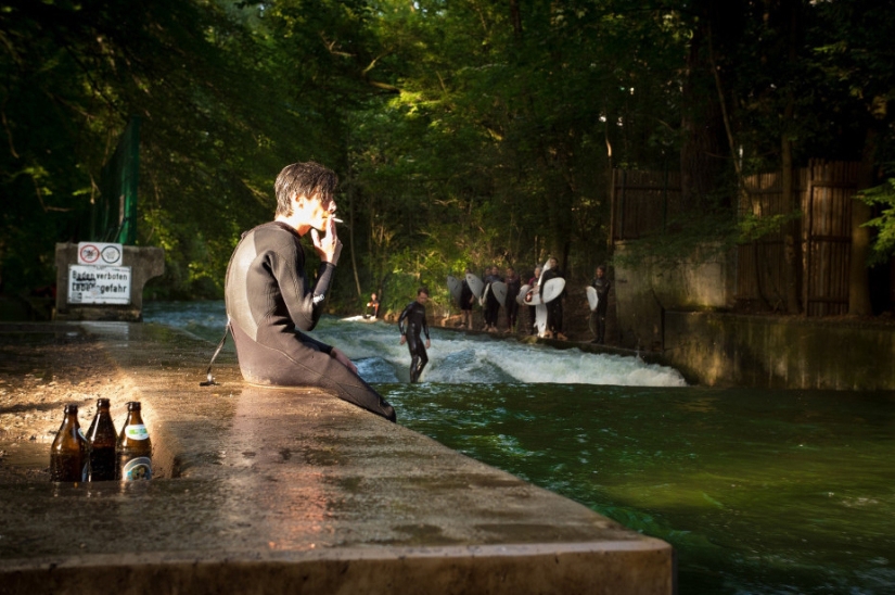 Surfing in the concrete jungle of Munich