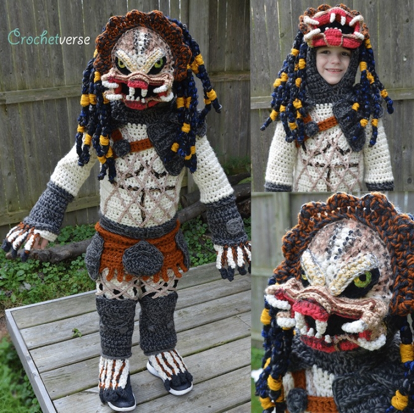 Talent on the hook: Mother knits amazing Halloween outfits for children