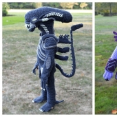 Talent on the hook: Mother knits amazing Halloween outfits for children Talent on the hook: Mother knits amazing Halloween outfits for children