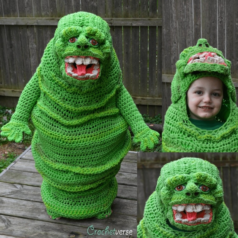 Talent on the hook: Mother knits amazing Halloween outfits for children