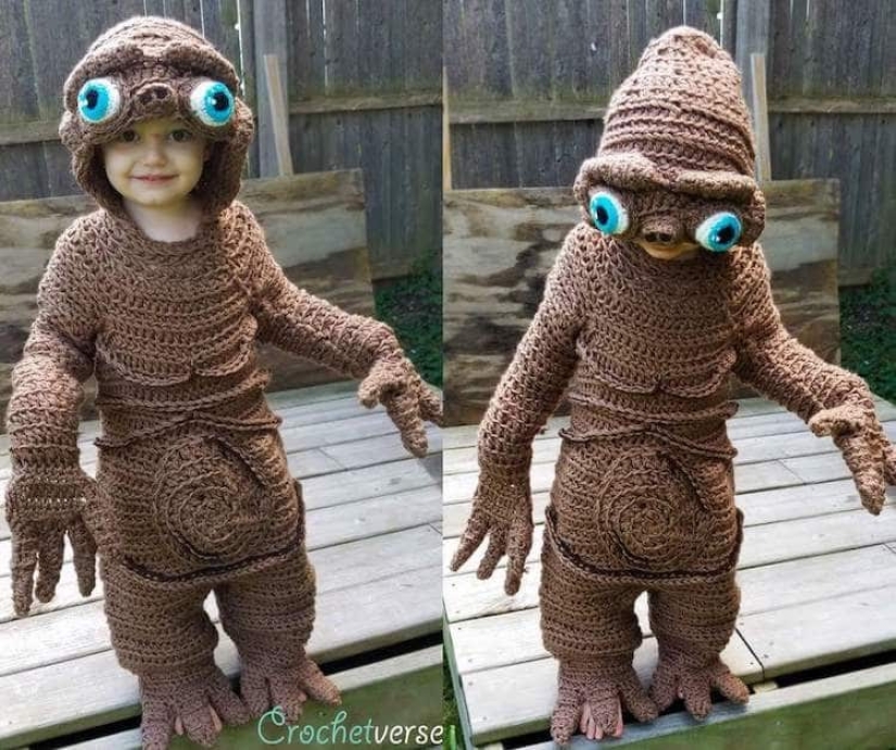Talent on the hook: Mother knits amazing Halloween outfits for children