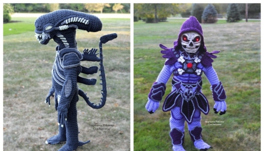Talento en el gancho: Madre teje increíbles atuendos de Halloween para niños