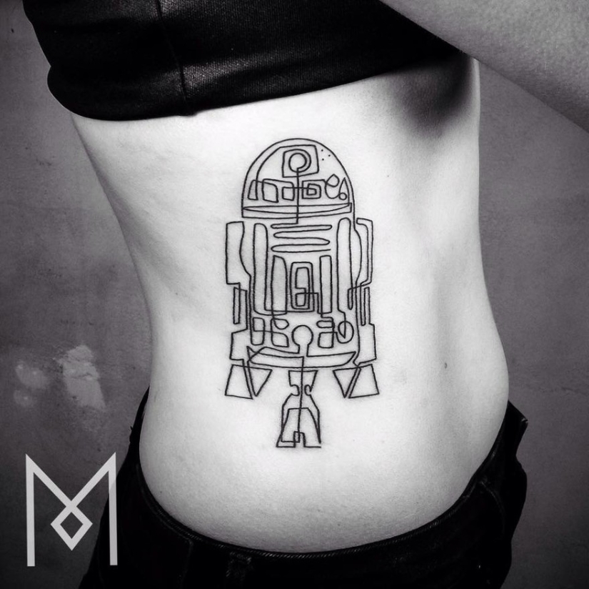 Tatuajes súper hermosos dibujados en una línea Tatuajes súper hermosos dibujados en una línea