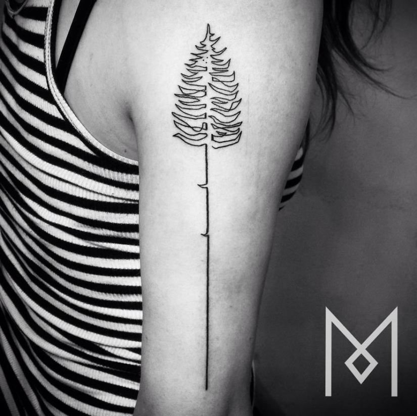 Tatuajes súper hermosos dibujados en una línea Tatuajes súper hermosos dibujados en una línea
