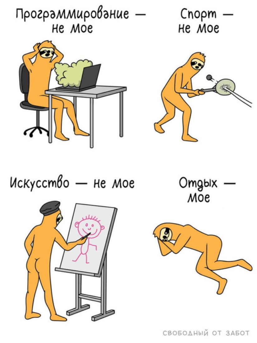 ¿Te reconoces? El autor del meme sobre el perezoso naranja continúa deleitándose con sus obras sobre la pereza materna