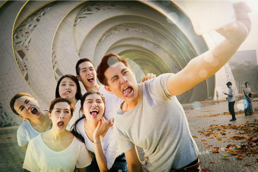 Teatro en China, realizado en forma de rompecabezas tradicional