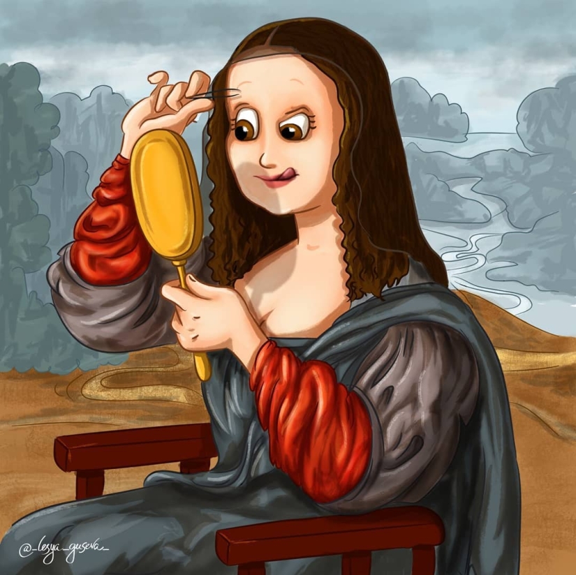 The artist from Perm showed what could happen "behind the scenes" of famous paintings The artist from Perm showed what could happen "behind the scenes" of famous paintings