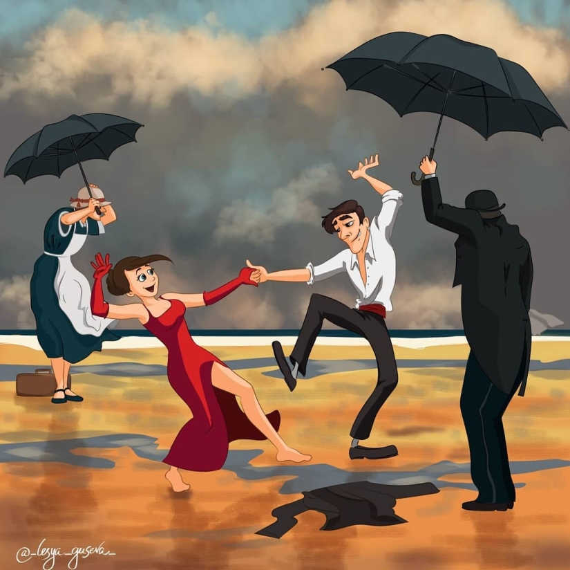 The artist from Perm showed what could happen "behind the scenes" of famous paintings The artist from Perm showed what could happen "behind the scenes" of famous paintings