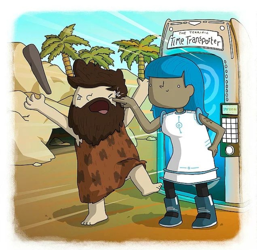 The artist made funny cartoons of proverbs from all over the world, and that's what came out of it The artist made funny cartoons of proverbs from all over the world, and that's what came out of it